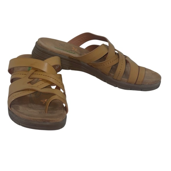 Baretraps Cassy Camel Strappy Slides. Vegan leather, size 8M GUC - Picture 4 of 9